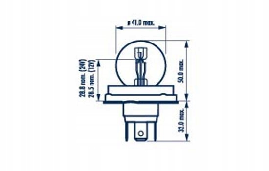 LAMP NARVA R2 24V R2 1 PC. photo 4 - milautoparts-fr.ukrlive.com