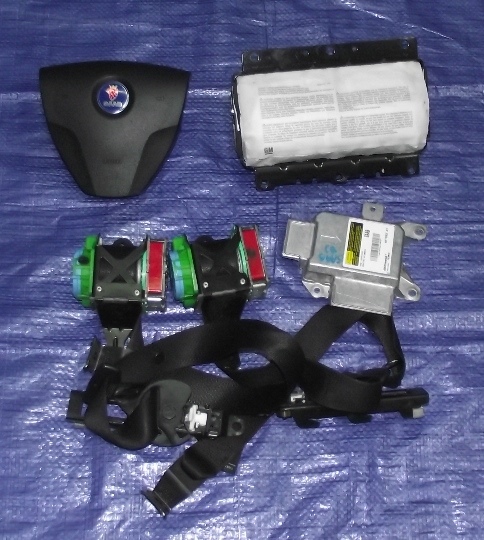 Saab 93 9-3 07-12 airbag подушка подушки комплект, Ціна