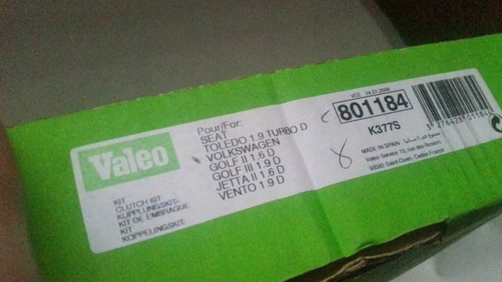 фото №9, Сцепление комплект valeo 801184 027198141ax