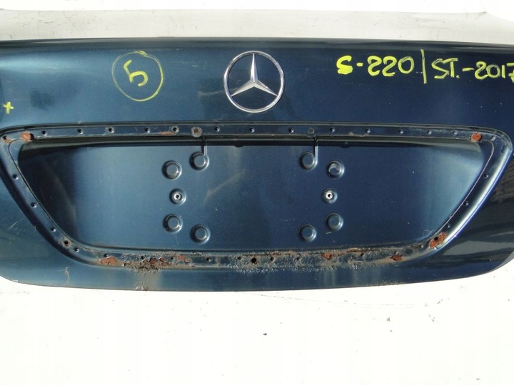 фото №7, Mercedes s клас w220 кришка задня багажника зад