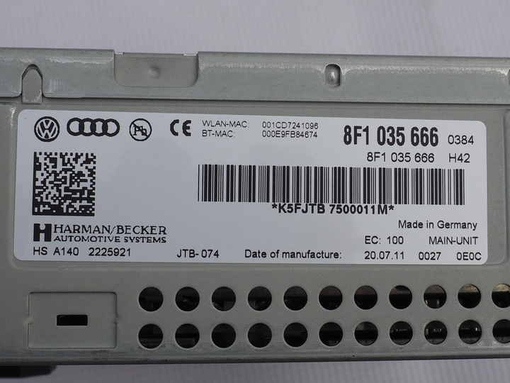 фото №7, Ap считыватель sd mmi 3g+ 8f1035666 audi q5