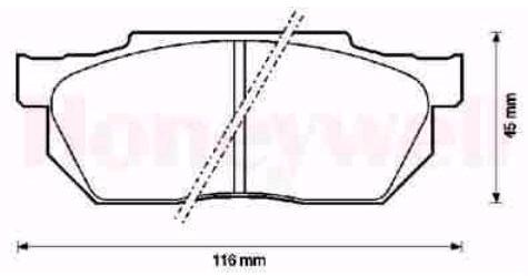 фото №1, Гальмівні колодки ham перед honda civic crx prelude jurid