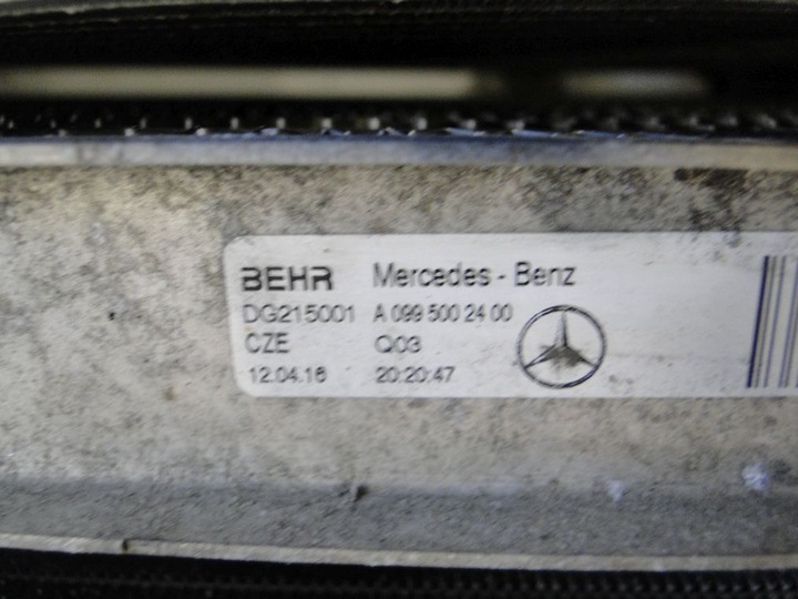 фото №7, Mercedes w205 радиатор 180 200 bluetec om 626
