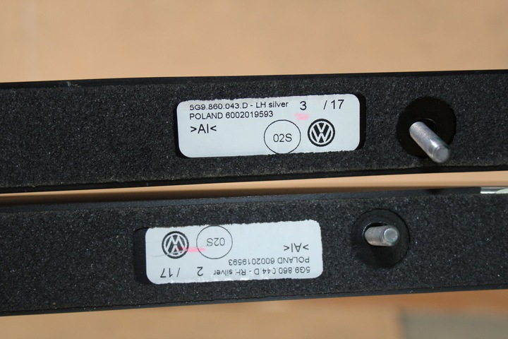 фото №3, Рейлинги крышные vw golf 7 вариант 5g9860043 044