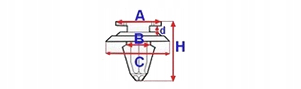 фото №2, Клипса планки крыльев jeep cherokee liberty dodge