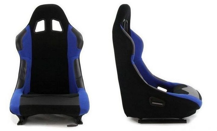 фото №7, Сиденье спортивный kubełkowy monza race plus велюр синий