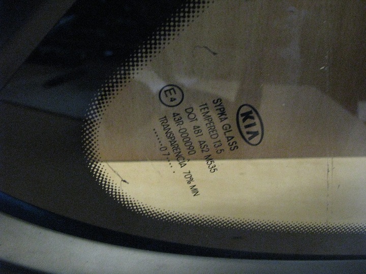 фото №2, Скло кузовна лівий зад kia ceed 06-12r hb 5d