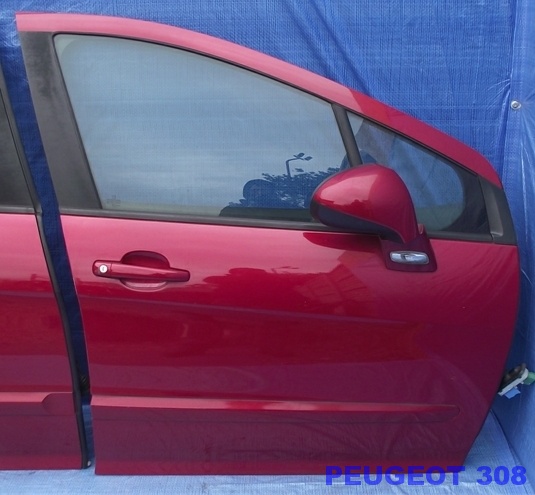 фото №6, Peugeot 308 двері праві перед комплектні демонтаж
