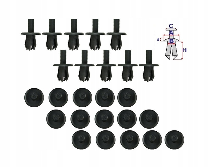 фото №1, Opel meriva corsa c d astra g ii клипса подкрылки