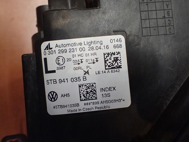 фото №5, Лампа перед переднее левая vw touran 15- 5t полный led