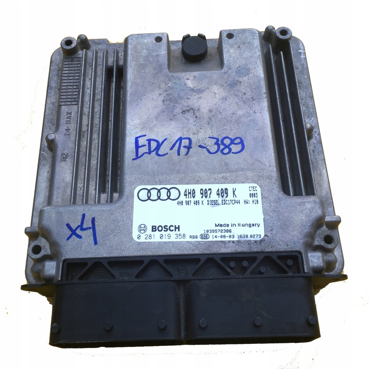 фото №1, Ecu audi a8 4.2tdi 4h0907409k 0281019358