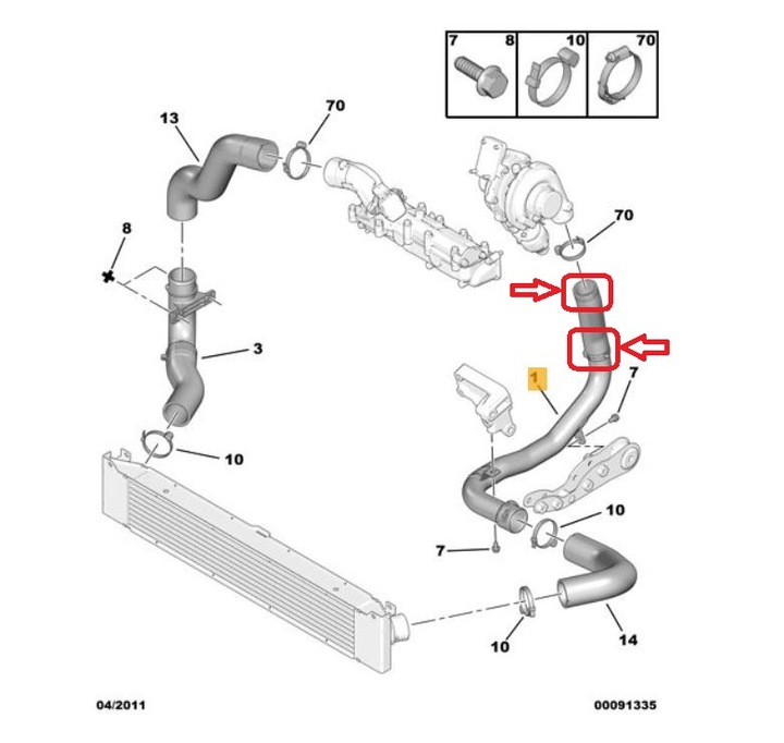 фото №8, Шланг turbo інтеркулер citroen jumper 3.0 hdi