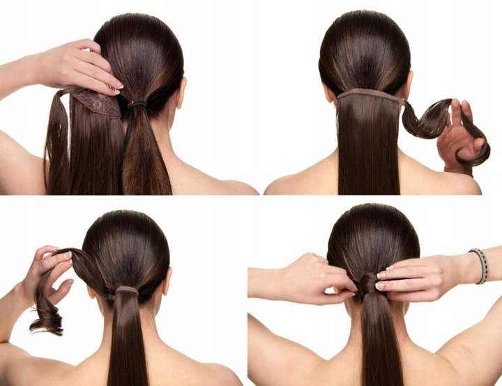 Как сделать высокий хвост из волос на заколках на короткие волосы