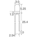 Zdjęcie oferty: LTW-420D7 biała LED 3mm 25° 12000mcd Lite-On 10szt