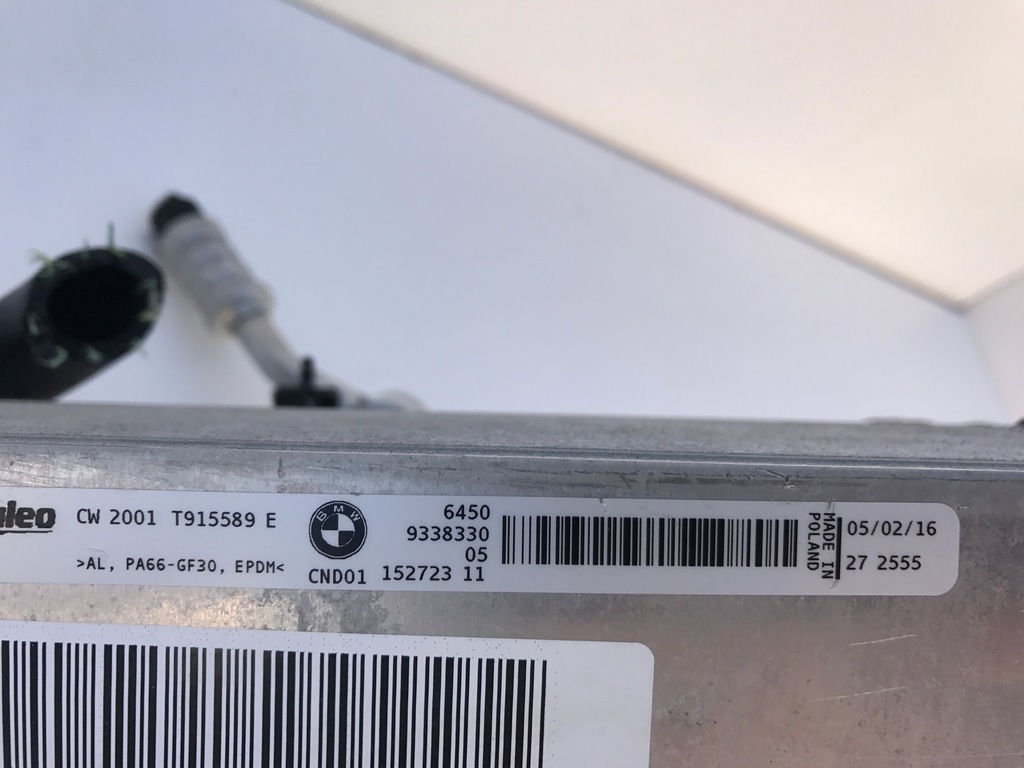 фото №5, Конденсатор кондиционера bmw 3 f30 f34 lift