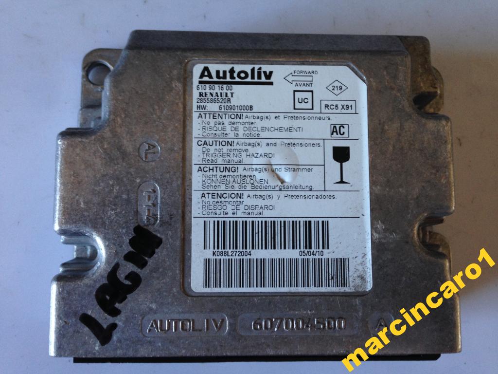 фото №1, Датчик подушка безопасности laguna iii 610901600