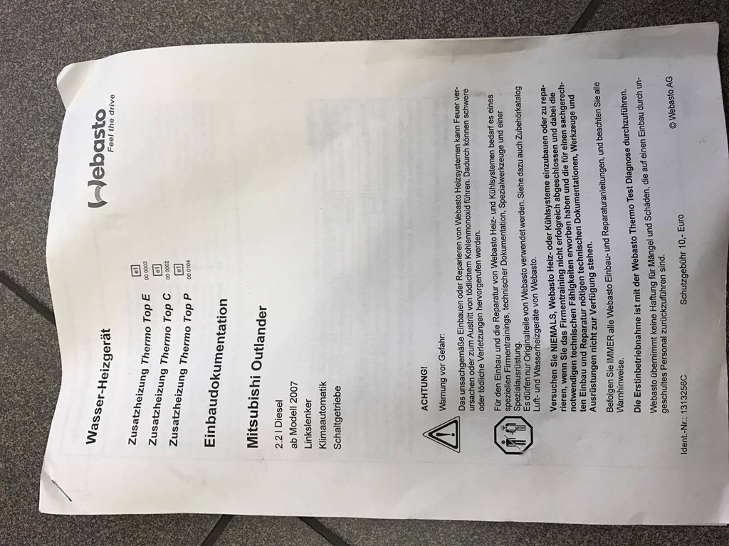 фото №4, Mitsubishi outlander webasto kpl оборудование новый org