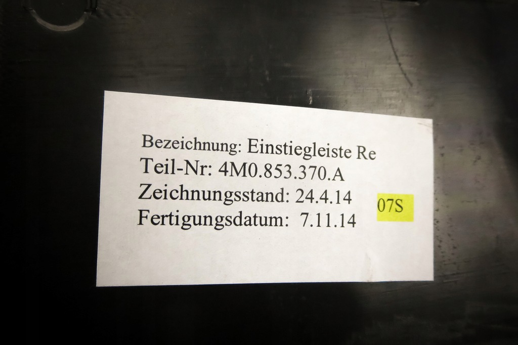 фото №7, Захист молдинг поріг audi q7 4m 4m0853370a 4pk