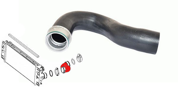 фото №1, Wąż шланг труба радіатор інтеркулер mercedes sprinter 906 3 3,5 4,6 5