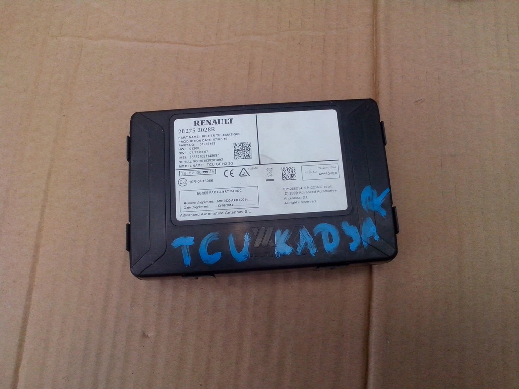 фото №1, Модуль tcu renault kadjar 282752028r