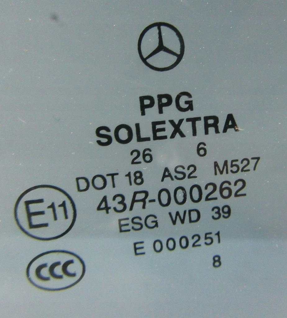 фото №2, Скло бічна двері правий задня mercedes r w251 long