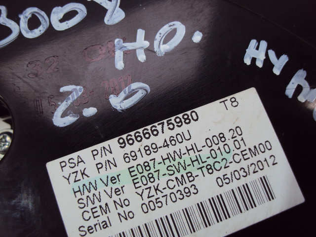 фото №7, Лічильник peugeot 3008 гібрид 9666675980