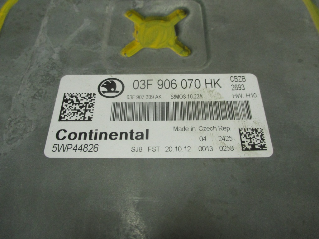 фото №5, Skoda бортовой компьютер двигателя 03f906070hk 5wp44826