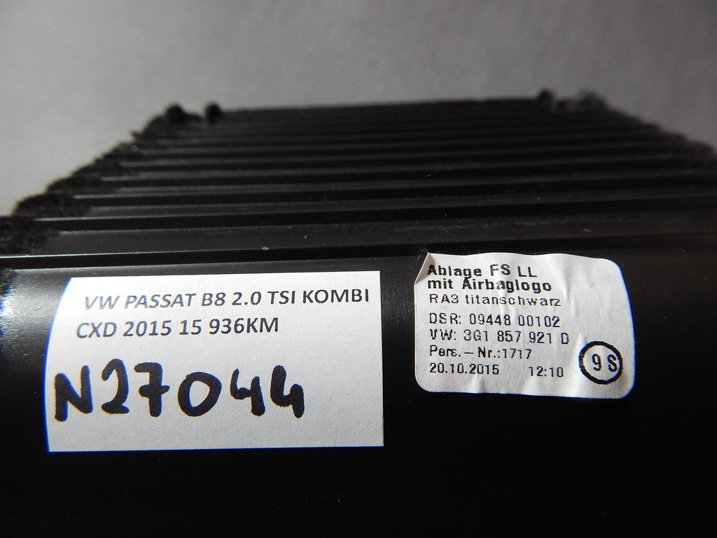 фото №4, Vw passat b8 бардачок водителя 3g1857921d