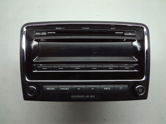 фото №1, Skoda superb ii 08r- радио cd mp3 радиопроигрыватель