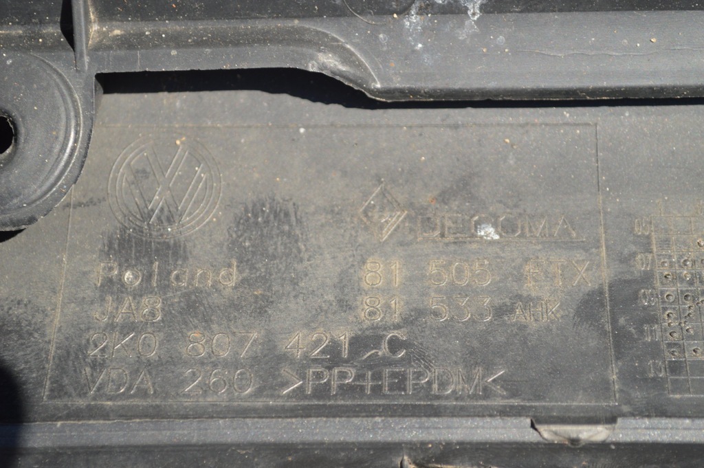 фото №13, Vw caddy 2k0 2k0807421c pdc бампер задняя задний оригинальный номер