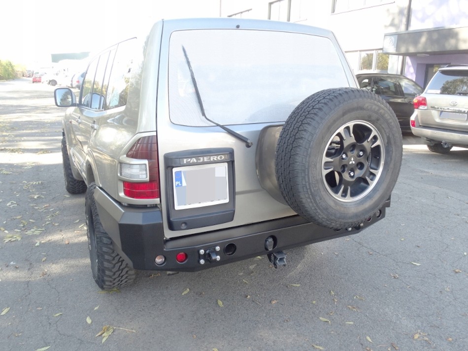 фото №9, Mitsubishi pajero 3 v60 бампер задня сталевий+ безкоштовно