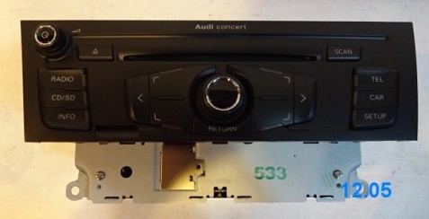 фото №1, Радіо audi a4 a5 оригінал