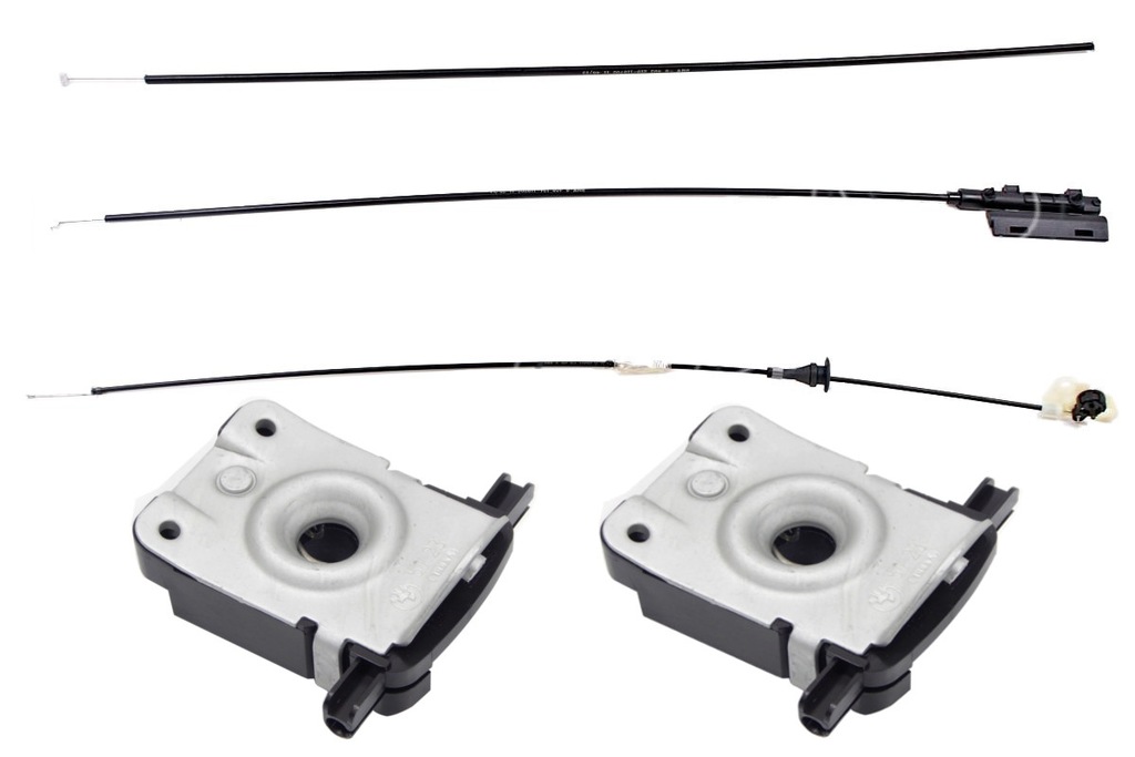 фото №1, Bmw x5 e53 тросы открывания капот комплект + замки